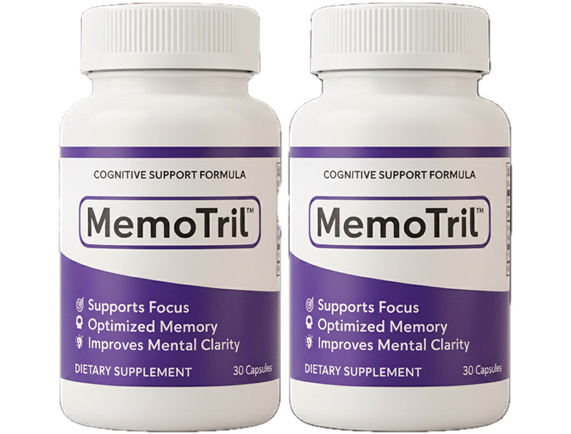 MemoTril Try It Out Package - 60 Day Trial - 2 Bottles of Memory Support Supplement